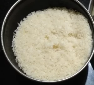Washing nd Soaking Rice