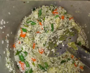 Roasting Rice with veggies