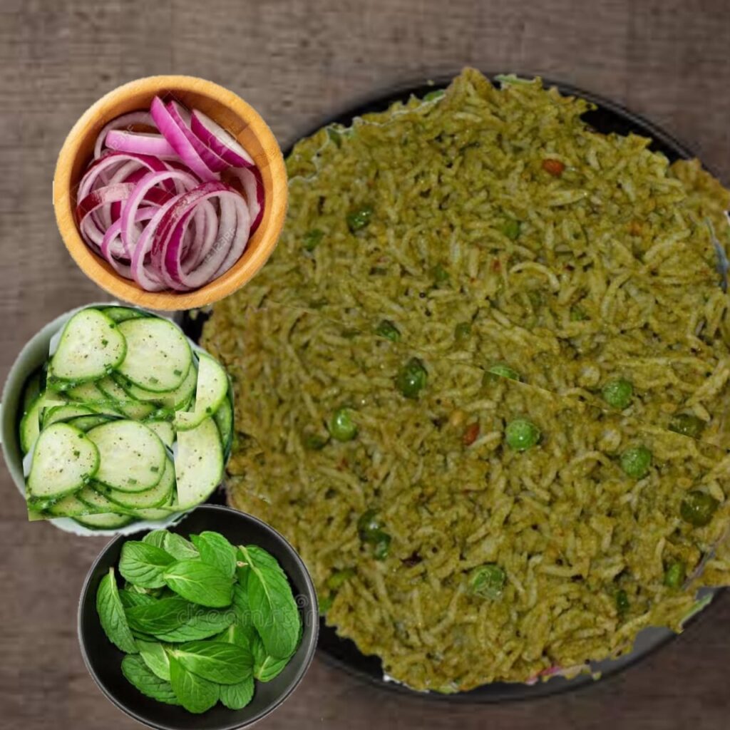 Pudina Rice Recipe | Mint Rice Recipe Pudina Rice Recipe