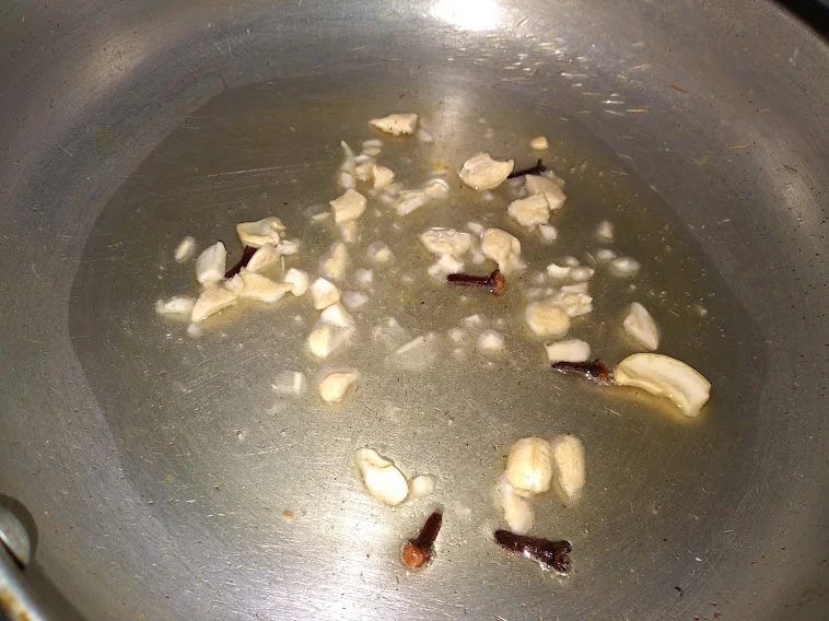 Frying Dry Fruits