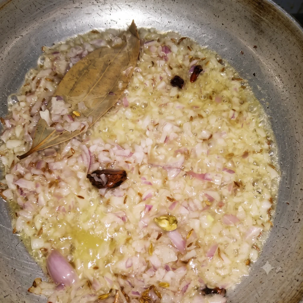 Sauteing onions